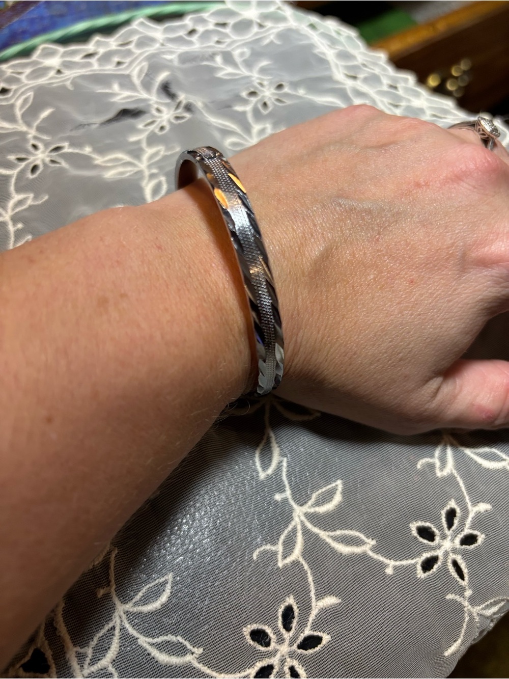 Beautiful Bracelet with Safety Chain.